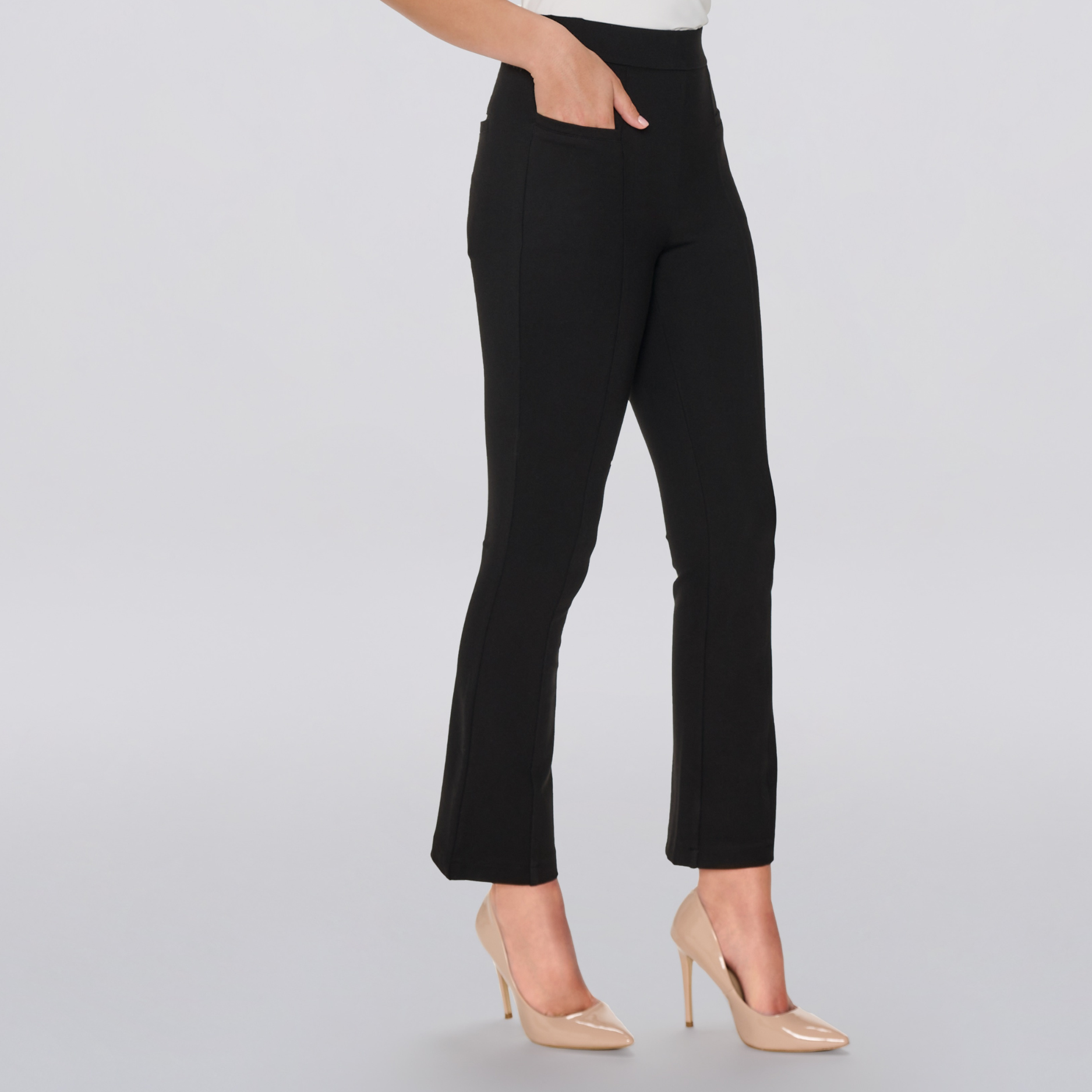 Lari Cropped Flare Trousers