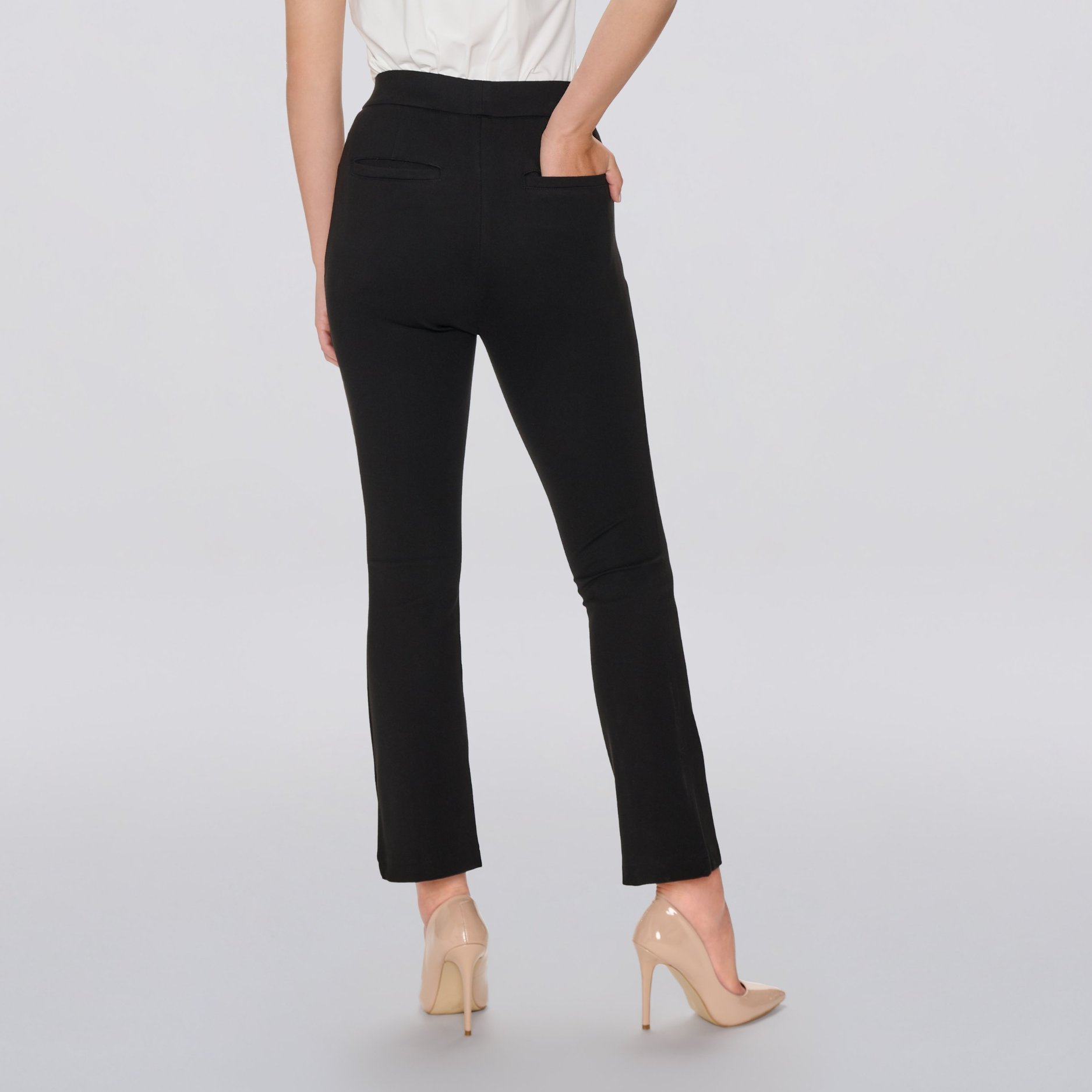 Lari Cropped Flare Trousers