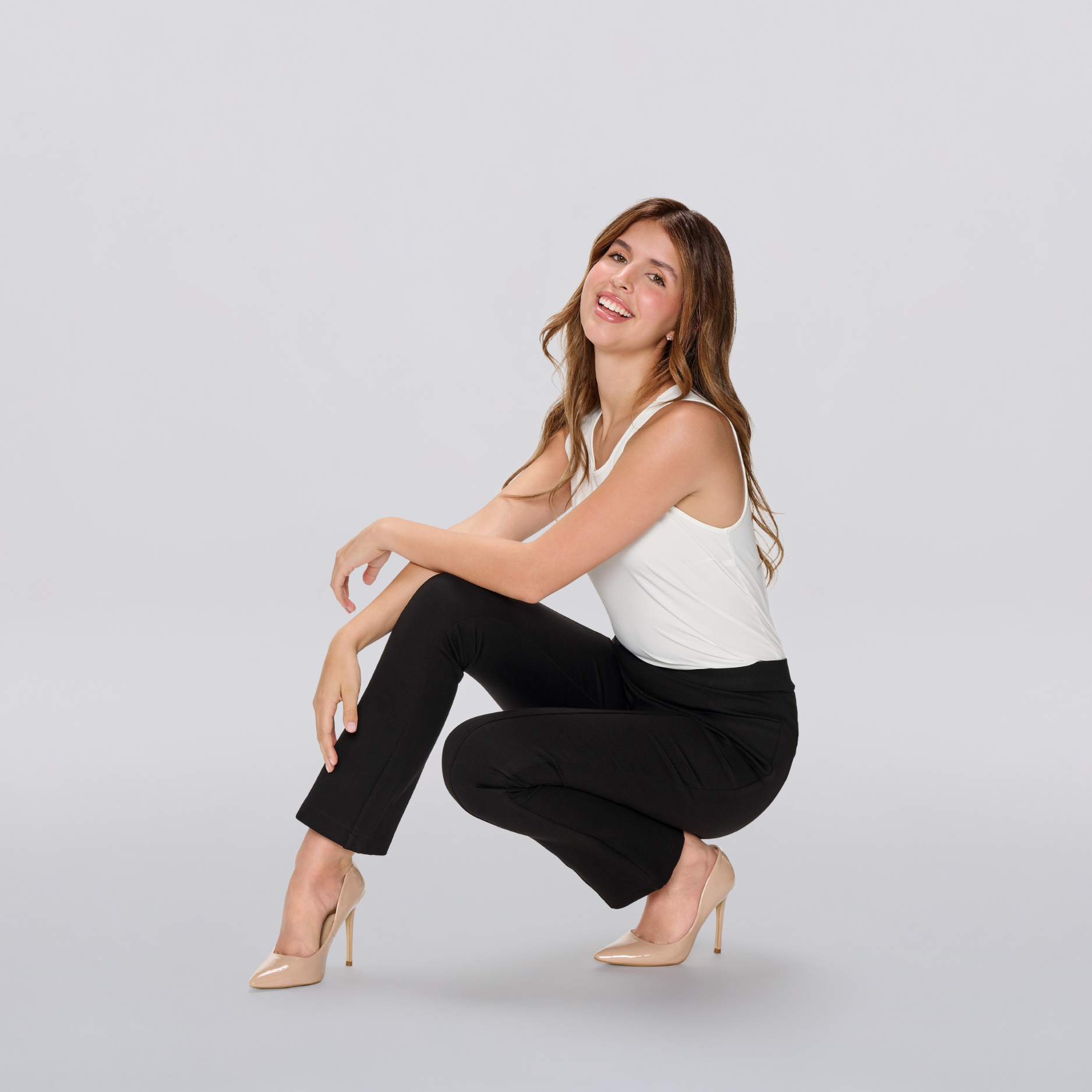 Lari Cropped Flare Trousers