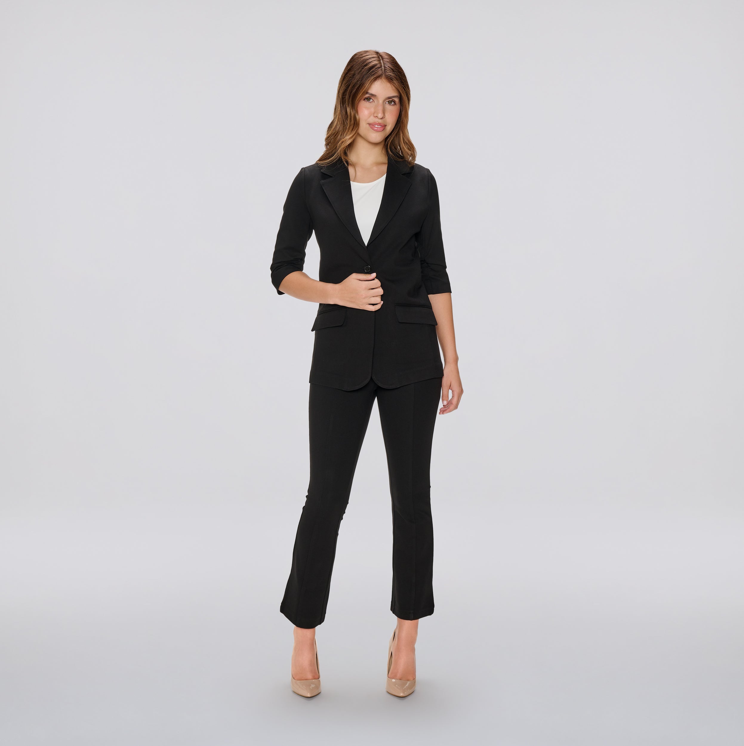 Alyssa Ruched Sleeve Blazer