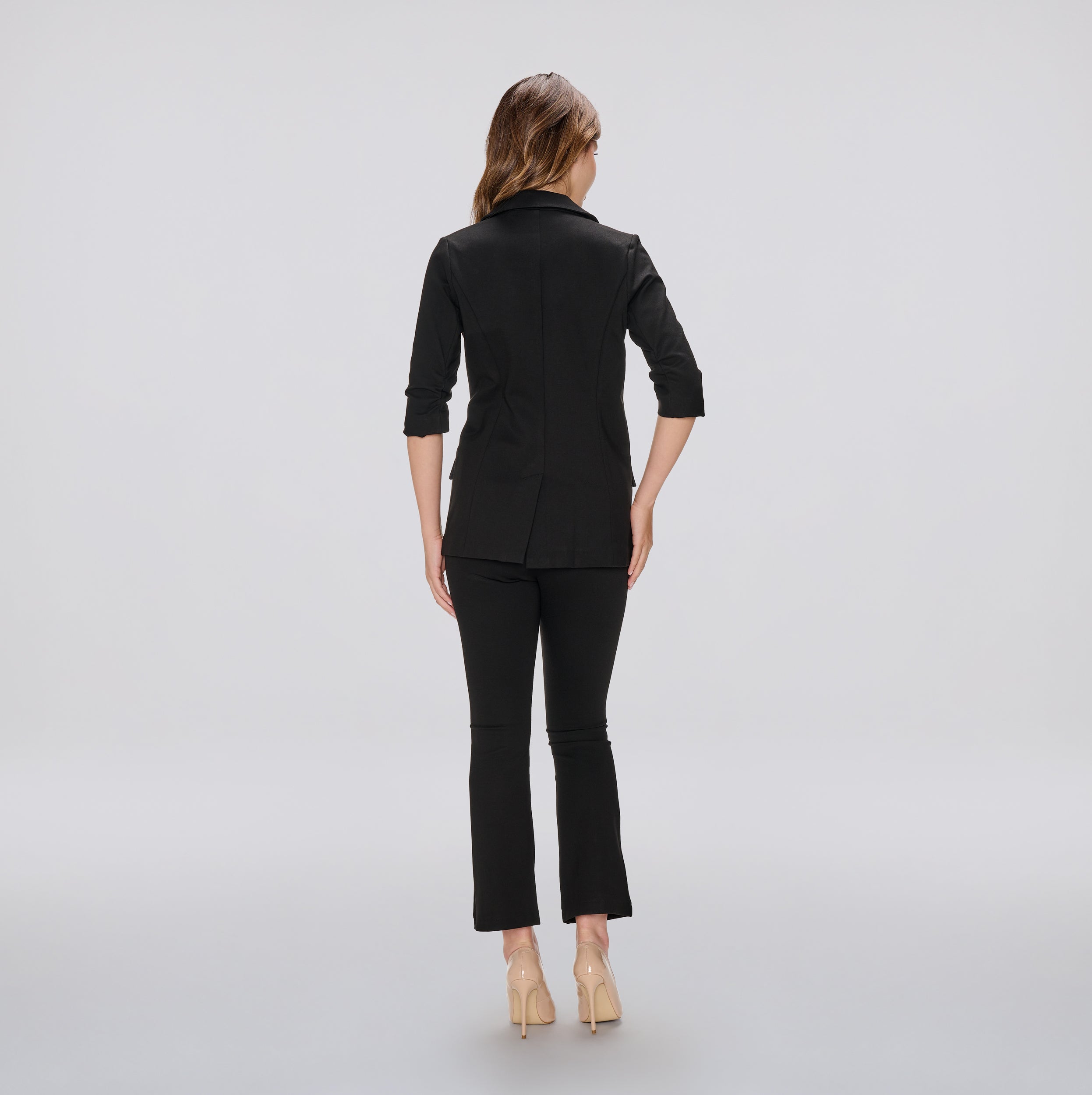 Alyssa Ruched Sleeve Blazer