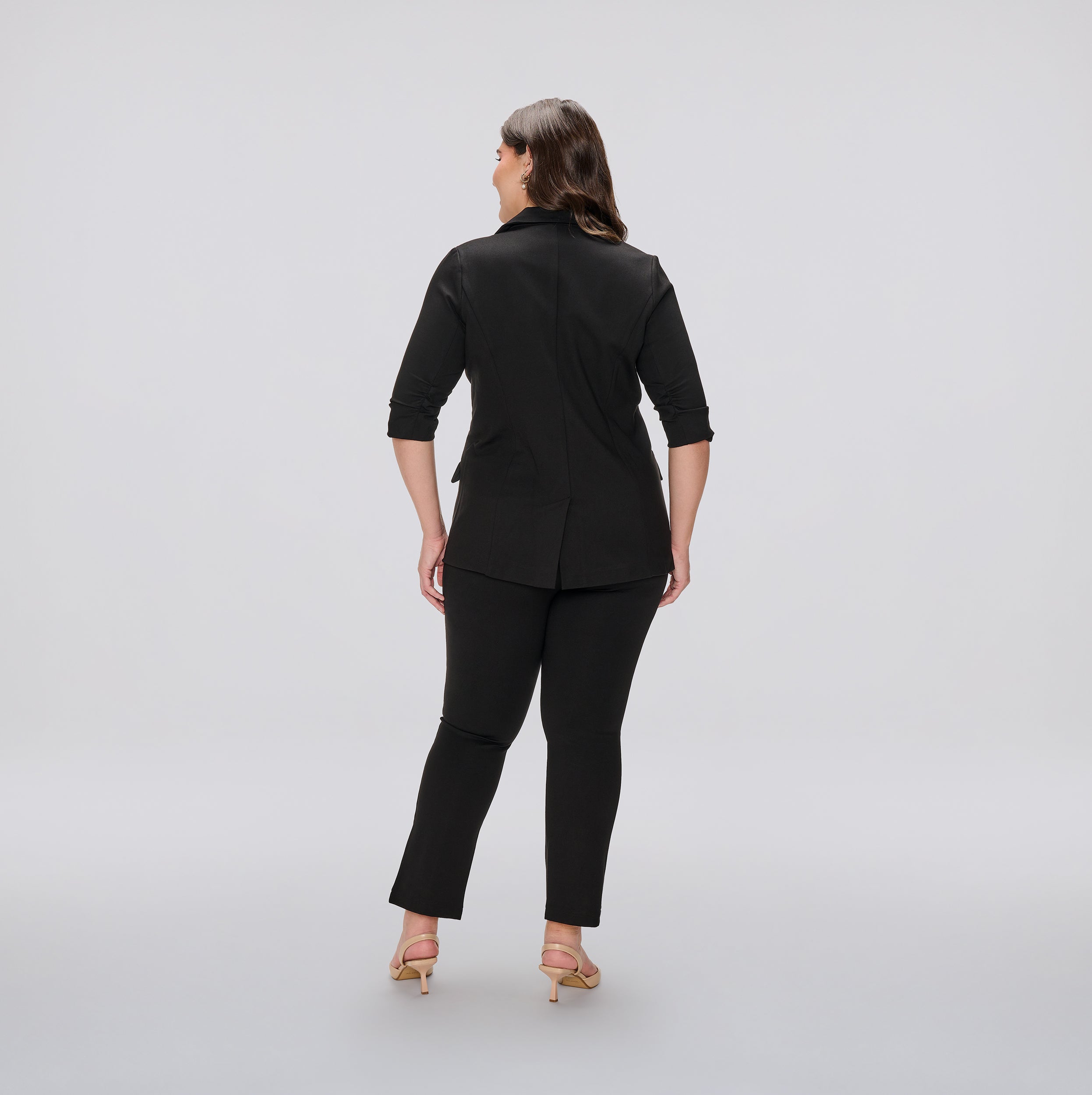 Alyssa Ruched Sleeve Blazer