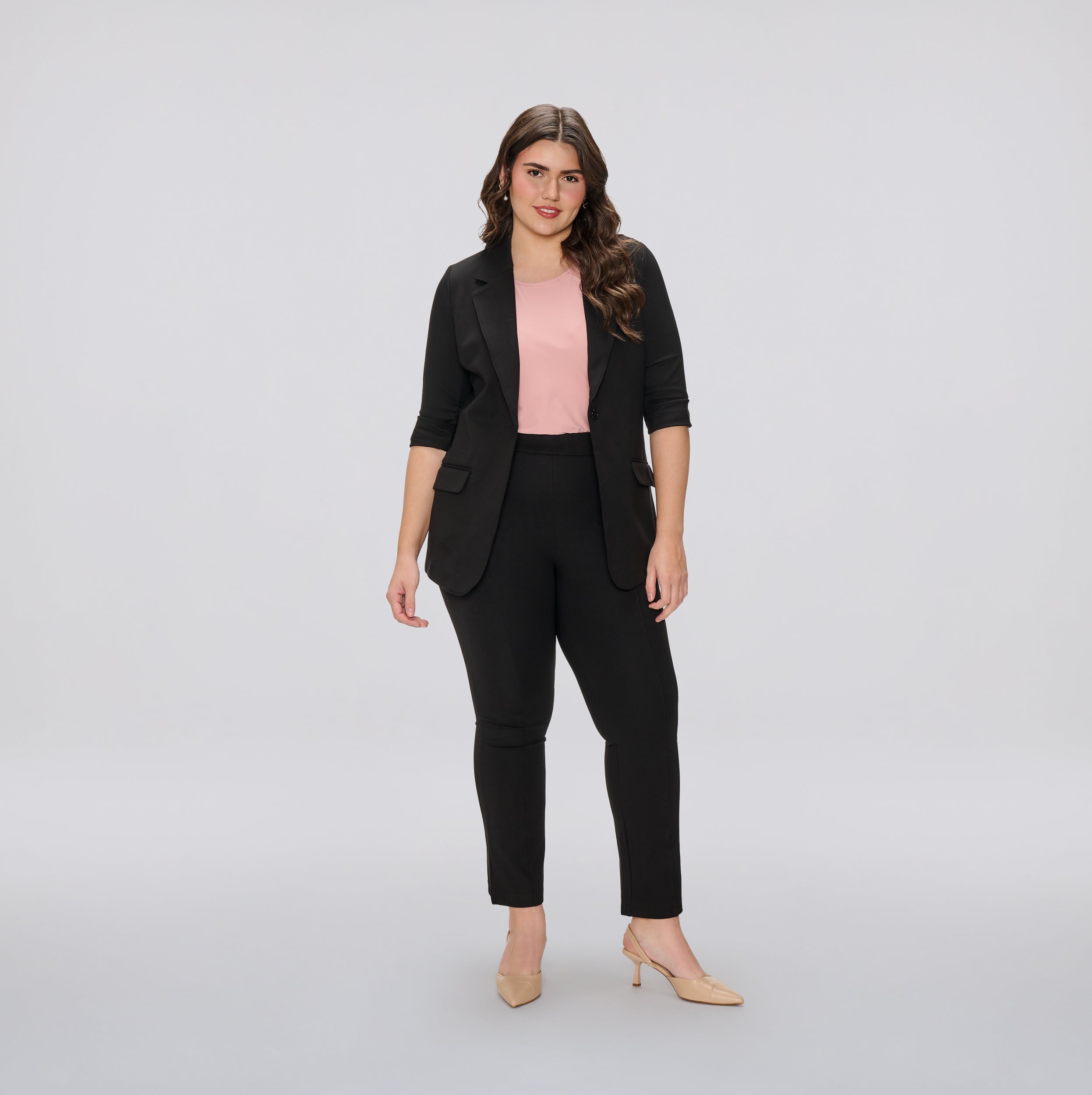 Alyssa Ruched Sleeve Blazer