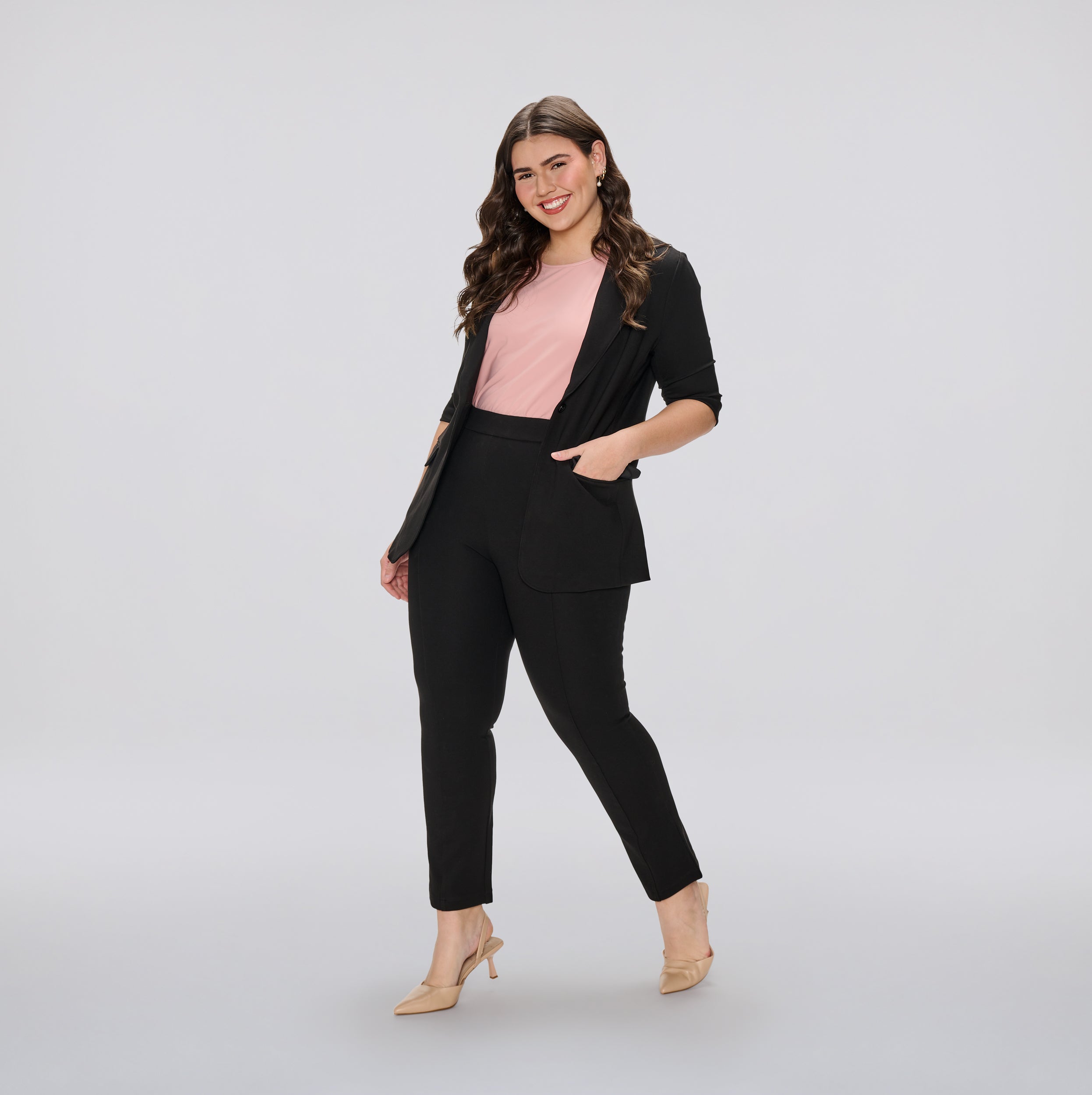 Alyssa Ruched Sleeve Blazer