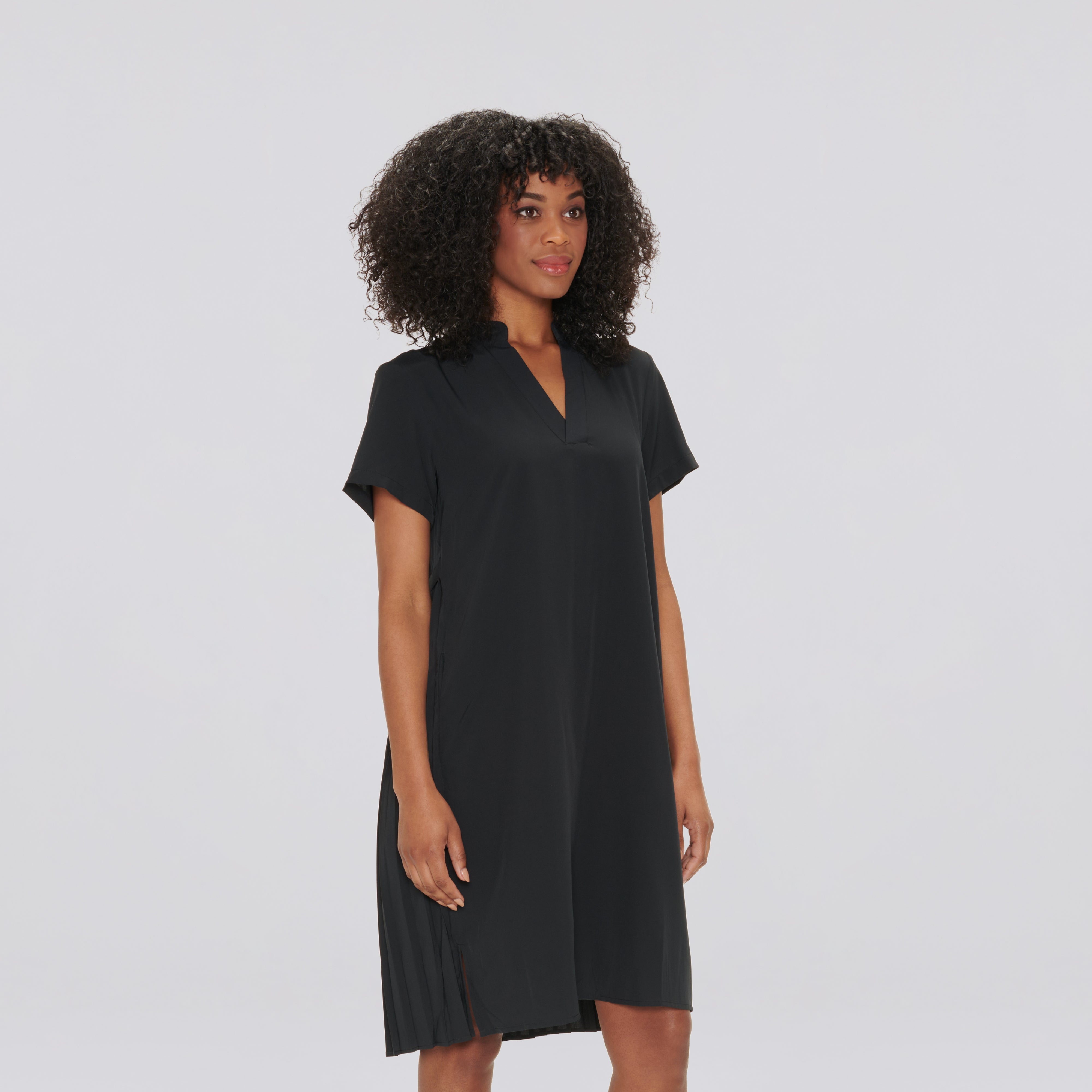 Gabrielle Pleated Back Dress with Pockets