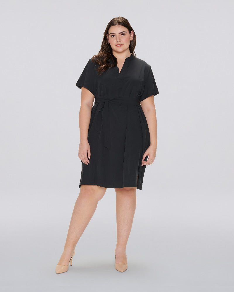 Gabrielle Pleated Back Dress with Pockets