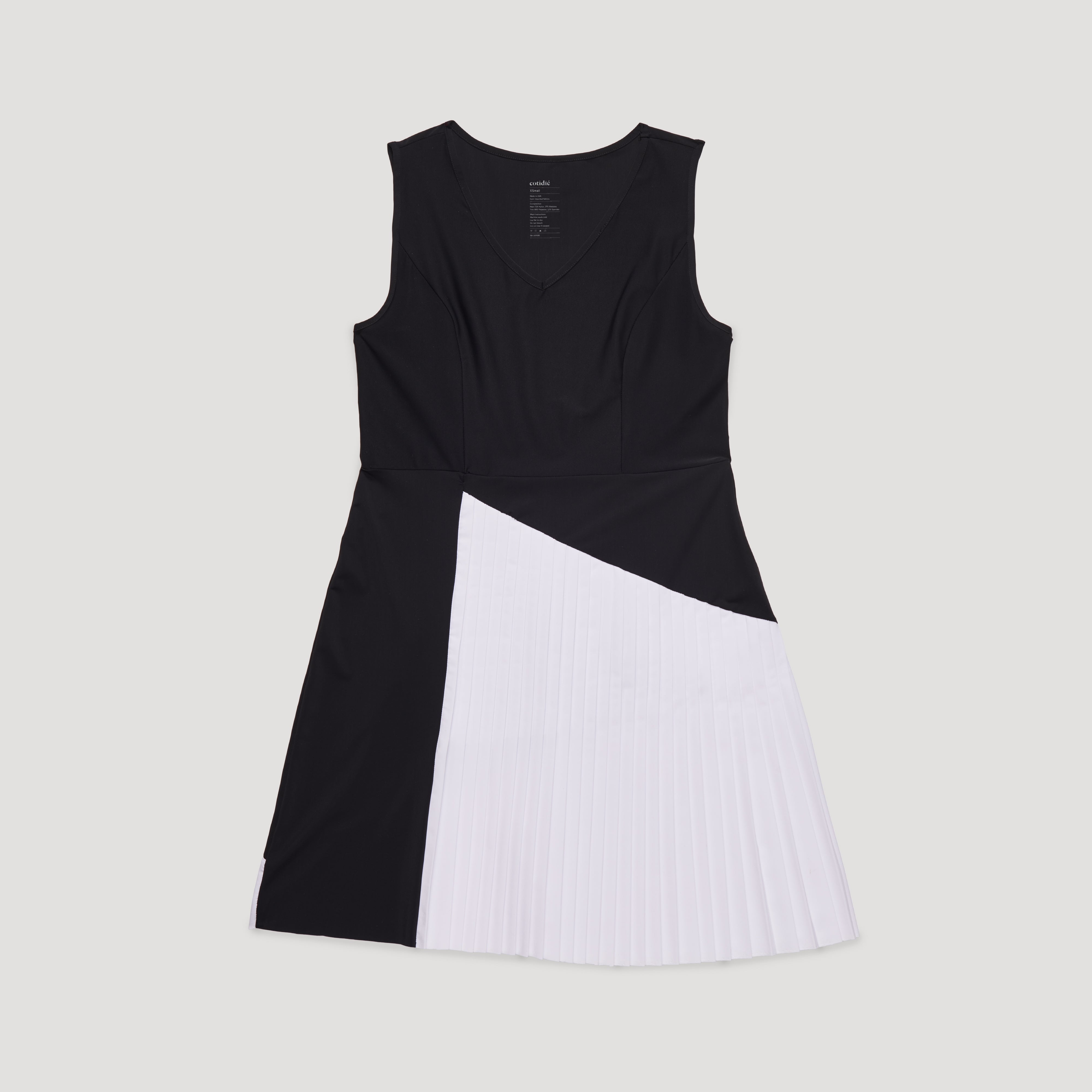 Cotidie Serena Pleated Dress L / Navy Cotidie Serena Pleated Dress L / Navy