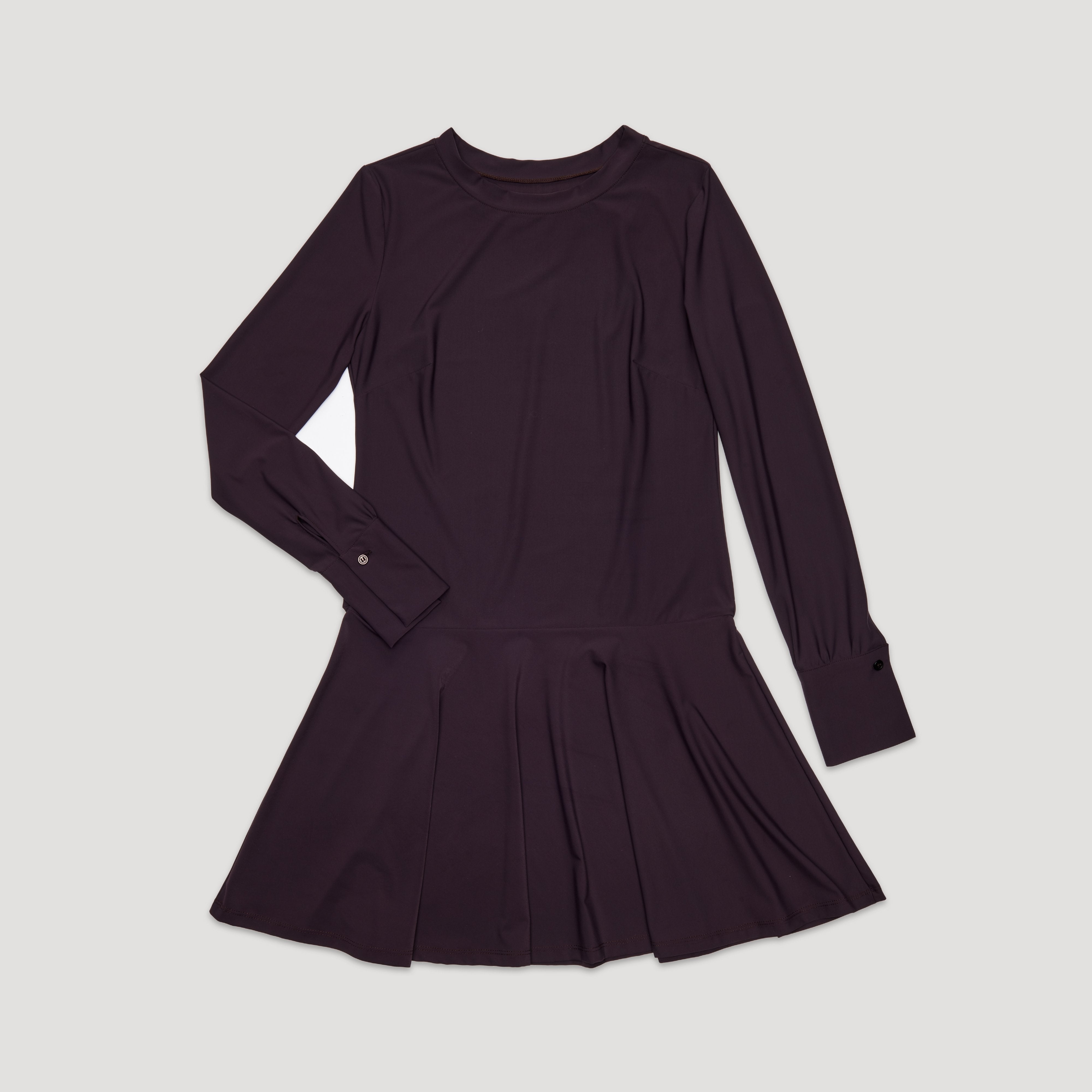 Hazel Drop Waist Dress L / Aubergine Hazel Drop Waist Dress L / Aubergine