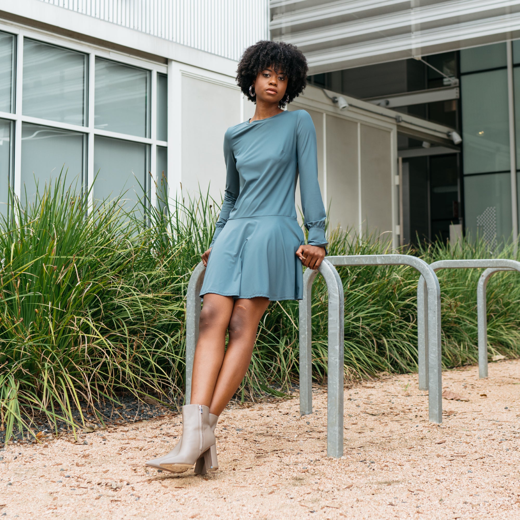 Hazel Drop Waist Dress L / Aubergine Hazel Drop Waist Dress L / Aubergine