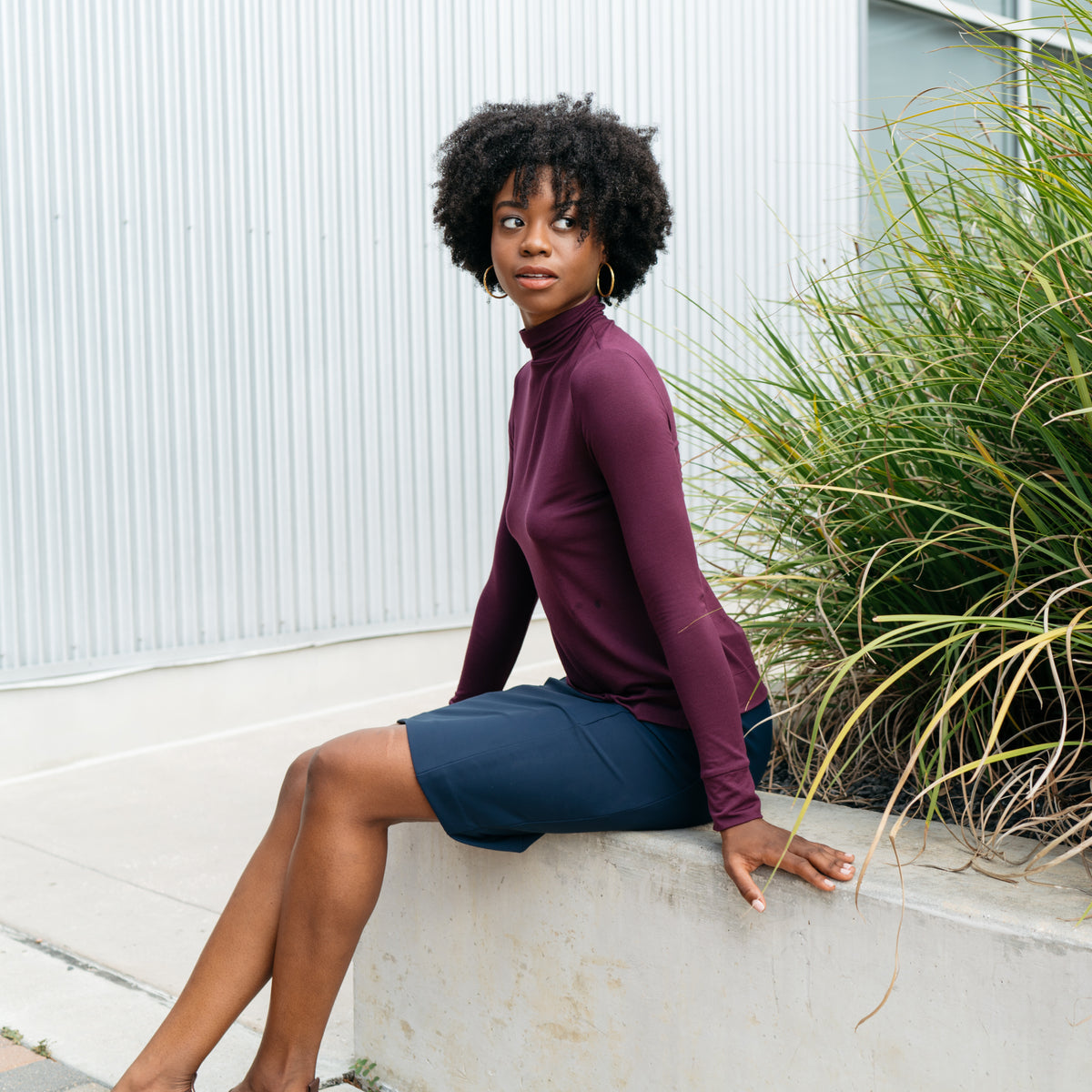 Lizzy Long Sleeve Turtleneck – Cotidié